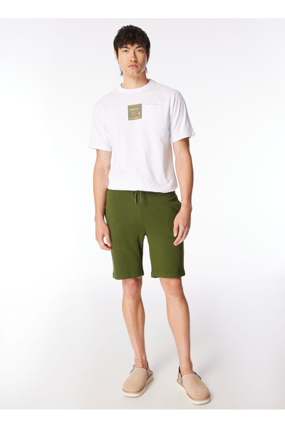 Regular Green Men's Sweat Shorts K8122Jw_Eric