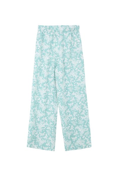 Elastic Waist Classic Fit Multicolor Women's Trousers Spbf4Sl-Pnt5058