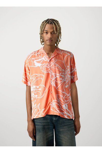 Relaxed Multicolor Men's Shirt Jorjeff Gallery Aop Resort Shirt Ss