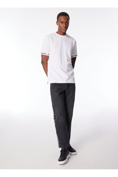 Jeans Black Men's Denim Trousers 240D1106_Klj Tapered Logo Denim