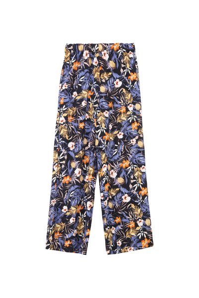 Elastic Waist Classic Fit Multicolor Women's Trousers Spbl4Sl-Pnt5059