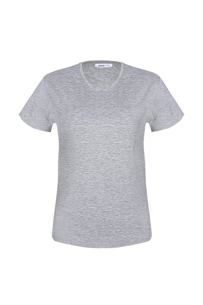 V-Neck Gray Men's T-Shirt Dzn8613