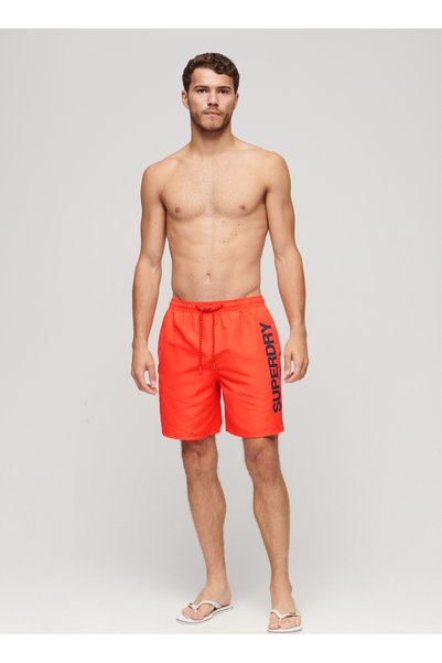 Orange Men's Shorts Swimsuit M3010236A2Ln_Sport Graphic 17 Swim
