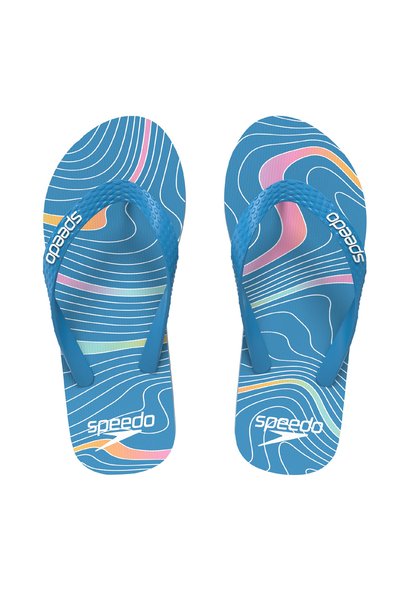 Blue Men's Beach Slippers 8-00422417143-Speedo Flip Flop Am m
