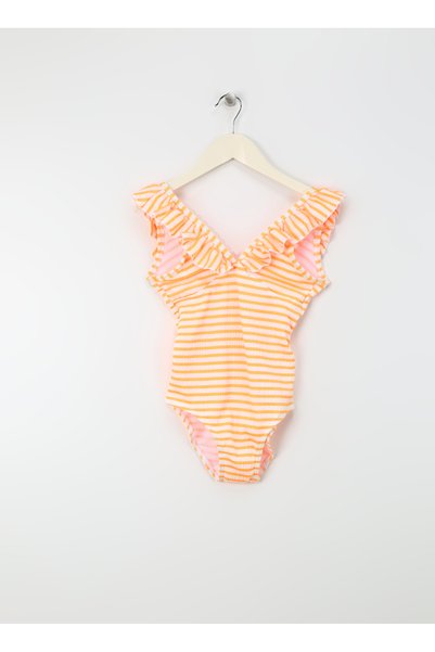 Name İt Orange Girl's Swimsuit Nkfzaley Swimsuit