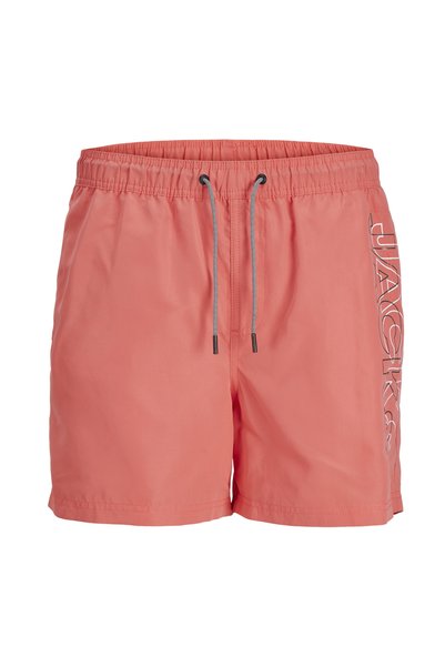 Men's Shorts Swimsuit - Coral, JPSTFIJI, JJSWIM, Double Logo, SN LY