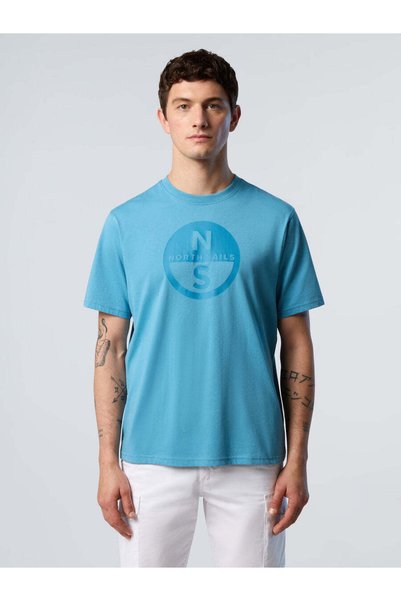 Crew Neck Printed 100% Cotton T-Shirt