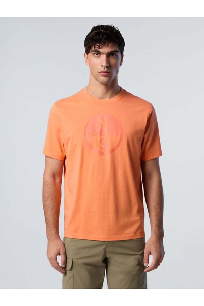 Crew Neck Printed 100% Cotton T-Shirt
