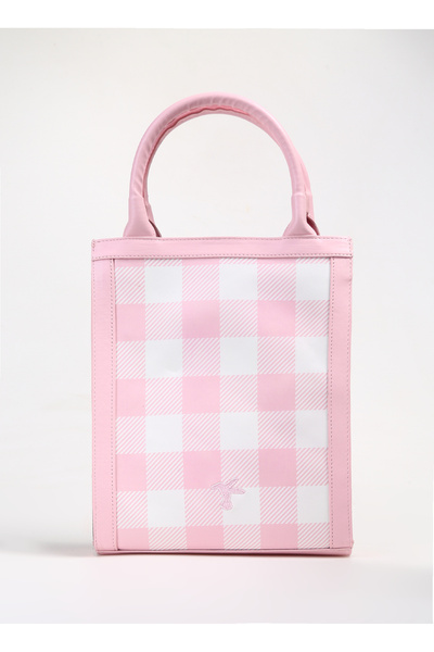 Pink Women's Shoulder Bag Check-Pina