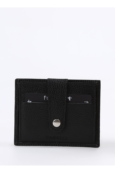 Black Men's 11X9X2 cm Leather Wallet Frk 335 Flt
