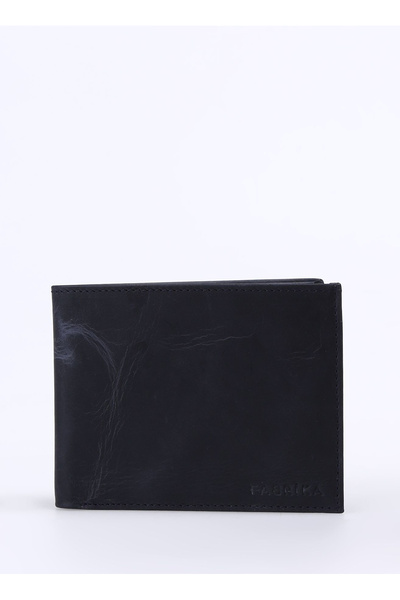 Navy Blue Men's Leather 11X9X2 cm Wallet Frk 334 Crayz