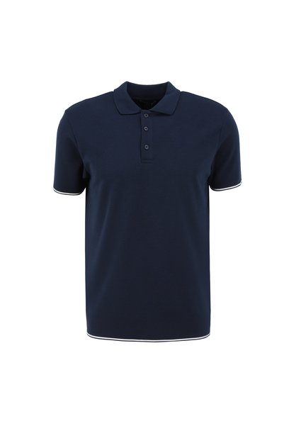 Plain Navy Blue Men's Polo T-Shirt F4Sm-Tst F40
