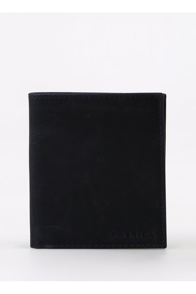 Navy Blue Women's 10.5X9X2 cm Leather Card Holder Frk 509 Crayz Leather Navy