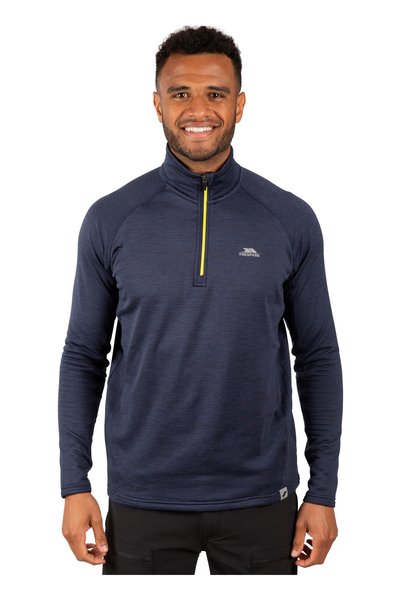 Navy Blue Men's Stand Collar Sweatshirt Matolstr0016