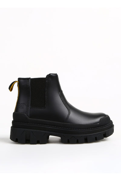 Black Women's Leather Boots Hardwear Chelsea