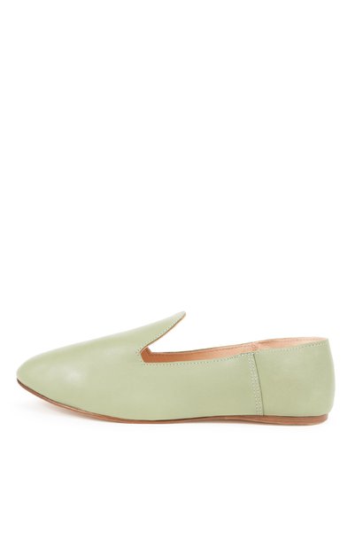 Green Women's Leather Loafer La Green