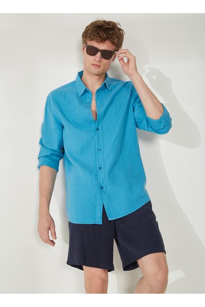 Turquoise Men's Shirt C C 123 013