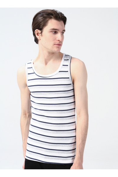 The Don White - Gray Men's Underwear Tank Top 100Tdnatl007042