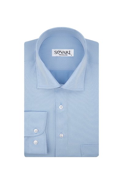 Regular Fit Classic Collar Dobby White Men's Shirt Gm2025000190