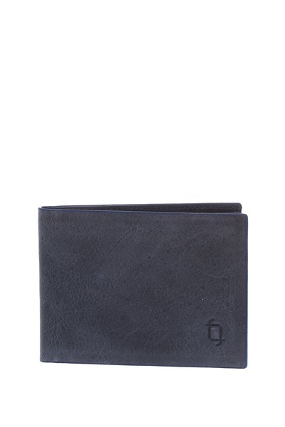 Navy Blue Men's Leather Wallet FRK202