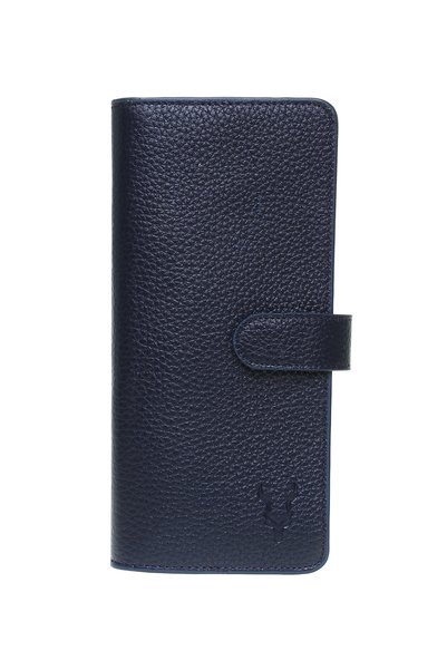 Men's Navy Blue Snap Wallet
