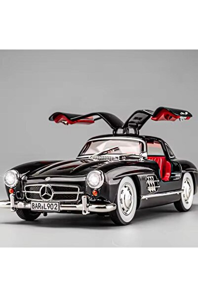 Mercedes-Benz 300 SL црн, модел 1954, класичен автомобил, размер 1/24, Mercedes 300SL црн