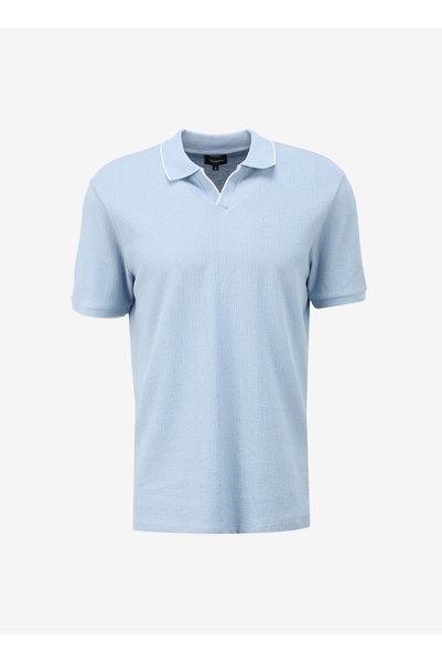 Blue Men's Polo Neck Regular Fit Polo T-Shirt cm Serius