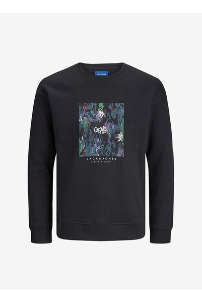 Boy's Black Sweatshirt JORSILVERLAKE SWEAT CREW NECK JNR