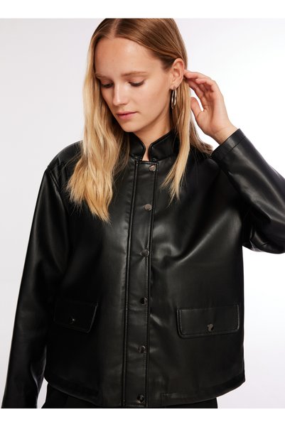 Wide Fit Black Women's Jacket Fc3Wl-Ckt29