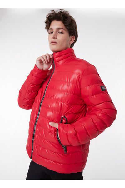 Regular Fit Red Men's Jacket L222378600 Supported Jacket