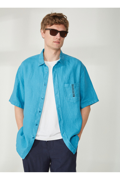 Turquoise Men's Shirt C C 136 01