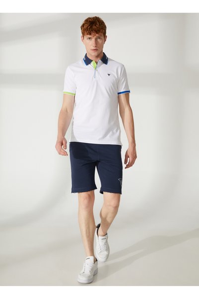 Blue Men's Sweat Shorts Fm23S02Efblue