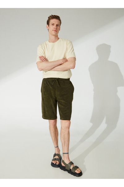 Green Men's Sweat Shorts Raliza