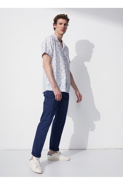 Low Waist Narrow Leg Navy Blue Men's Chino Trousers cm Arsenal