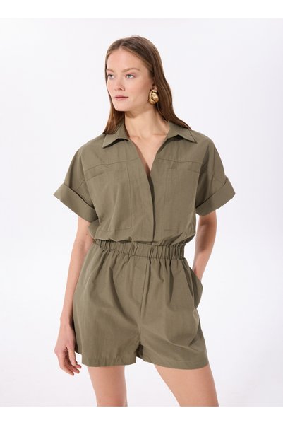 Khaki Women's Basic Jumpsuit Londa