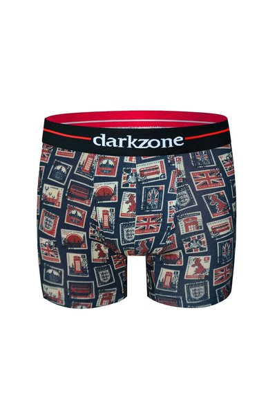 Navy Blue Digital Printing Patterned Men's Boxers