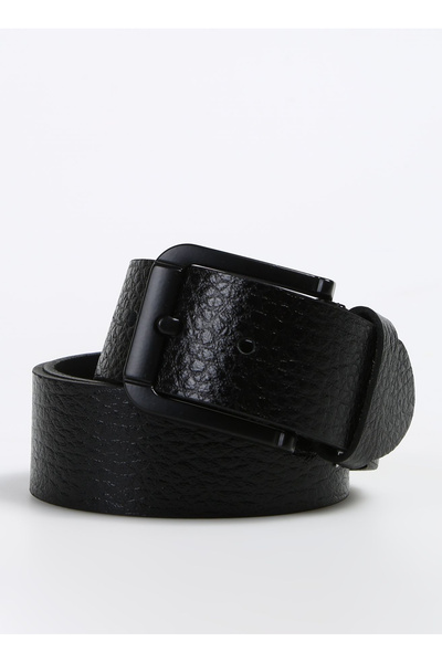 Black Men's Leather Belt Frk 032 4,5