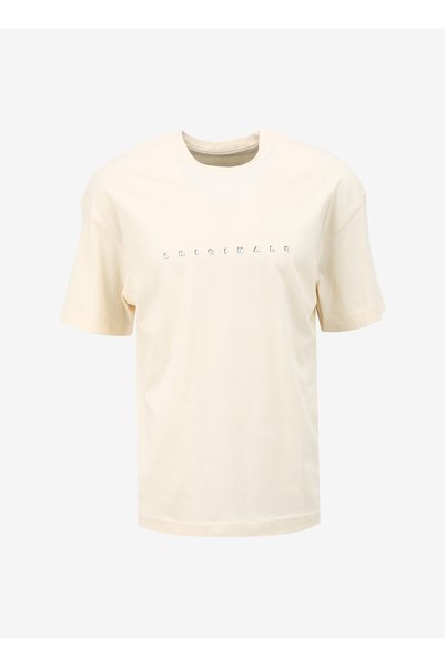 Round Neck Cream Men's T-Shirt Joreaster Activity Tee Ss Crew Neck