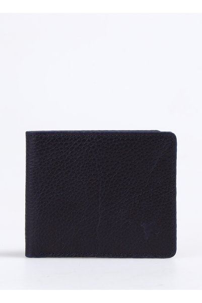 Navy Blue Women's 10X19X2 cm Leather Wallet Frk 511 Flt