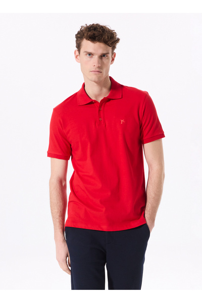 Red Men's Regular Fit Polo T-Shirt Legolas Y
