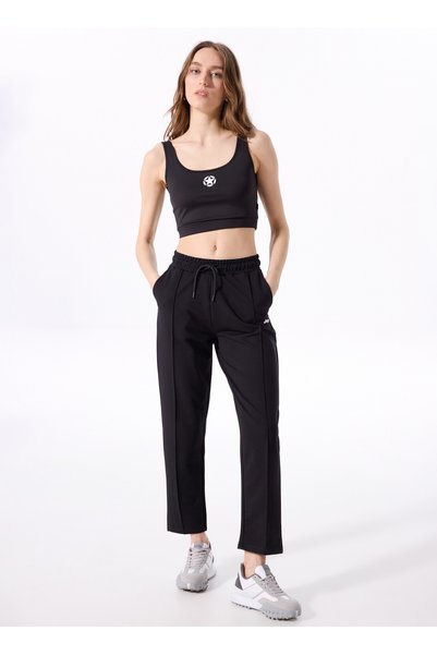 Black Women's Sweatpants J4Sl-Ea7014