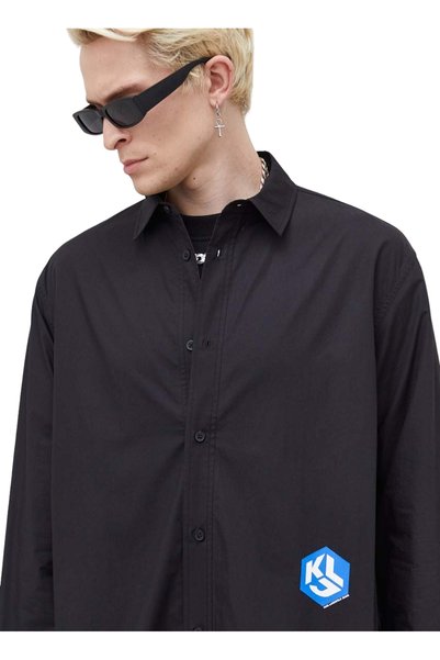 Jeans Regular Black Men's Shirt 236D1603_Klj Monogram Shirt