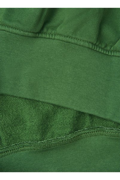 Green Printed Women's Sweatshirt - Crew Neck, Soft Loose Fit Jxjada