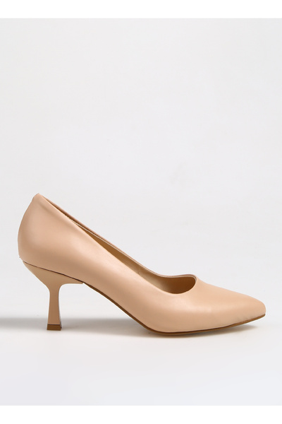 Beige Women's Heeled Shoes Snipe