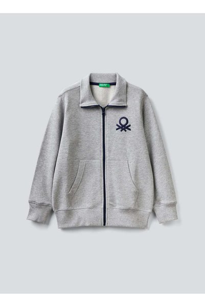 Boy's Gray Melange Sweatshirt 3J68C501B 501