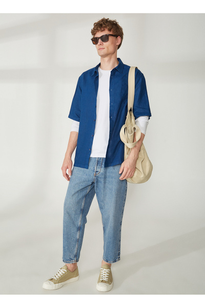 Blue Men's Shirt C C 118 01