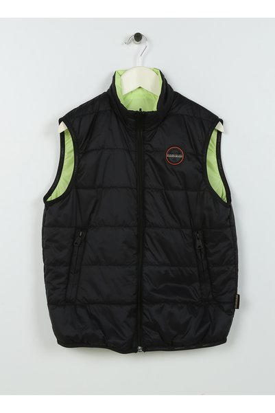 Black Boy's Hooded Long Sleeve Vest Np0A4Gxa0411 K A-Santafe