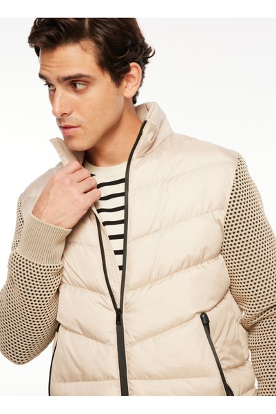 Beige Men's Coat - Eo Model