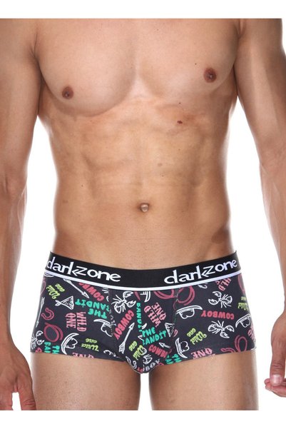 Men's Cowboy Patterned Short Boxer Dzn3315