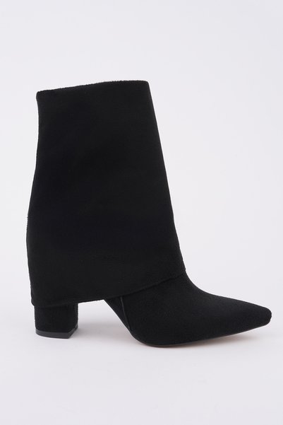Impera Pointed Toe Thick Heeled Zippered Women's Boots